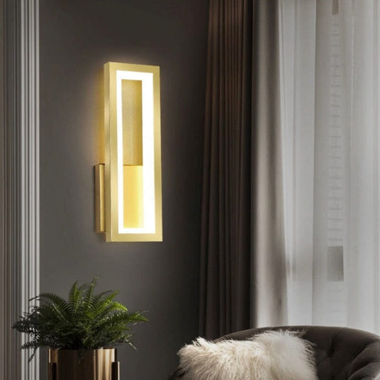 LED wall light for living area ambiance