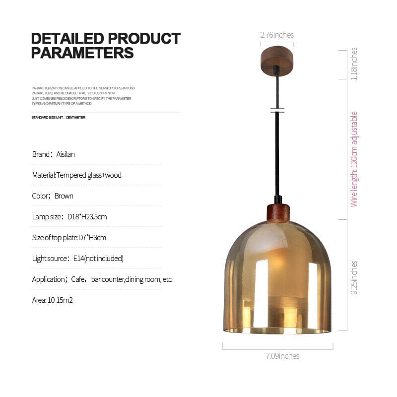 Warm glow pendant lamp for bedroom accent