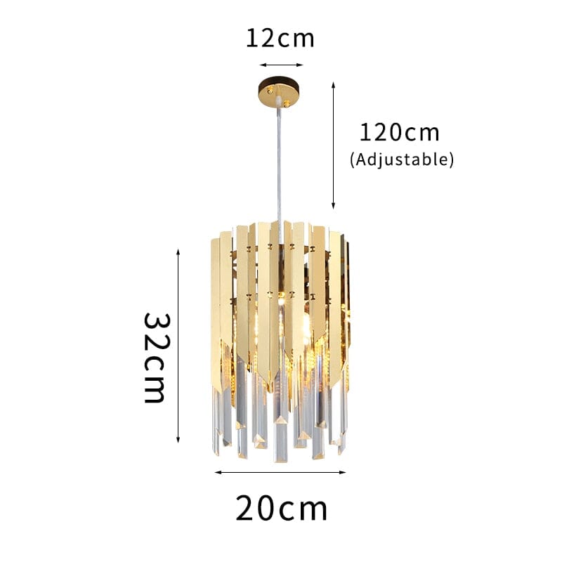 Crystal Chandelier Dining Room Ceiling Fixture Angle View