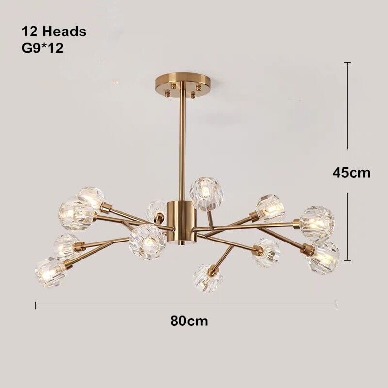 Seraphine Crystal Chandelier - Ambient Lighting for Entryway