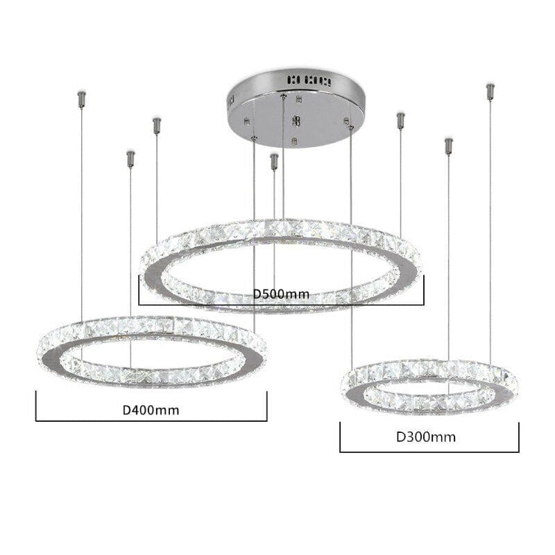 Marlow Ring Chandelier - Modern Ceiling Fixture Detail