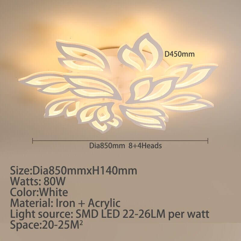 Aurelia Petal Ceiling Lamp Full View