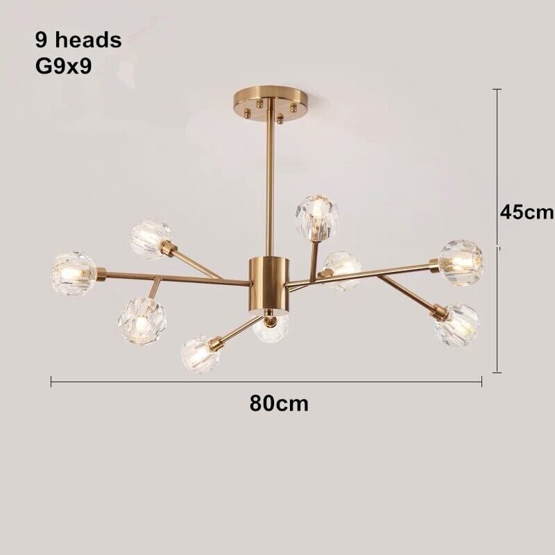 Seraphine Chandelier - G9 LED Bulb Configuration