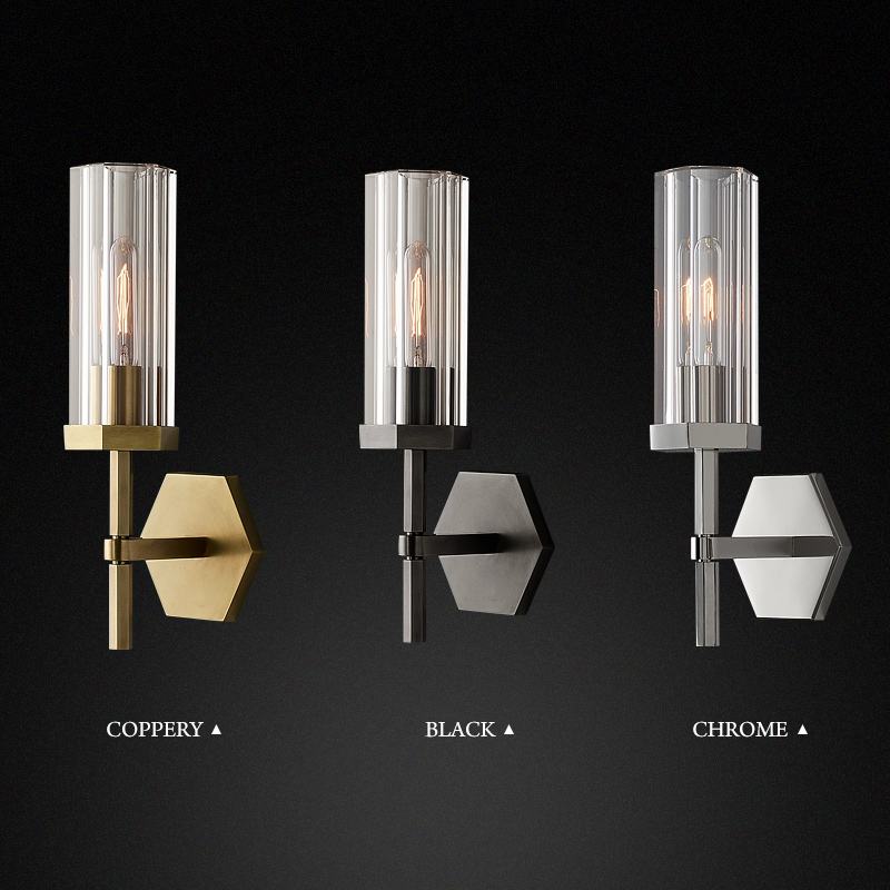 Crystal Wall Sconce for living room – additional angle