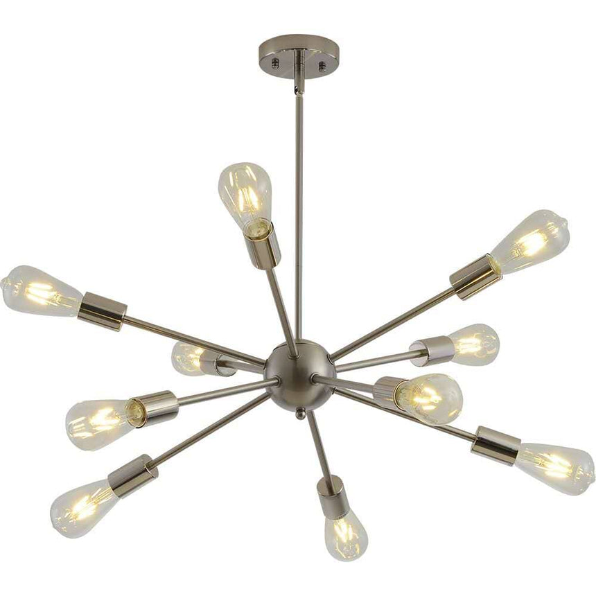 Novera Chandelier - Aluminum and Glass Construction Detail