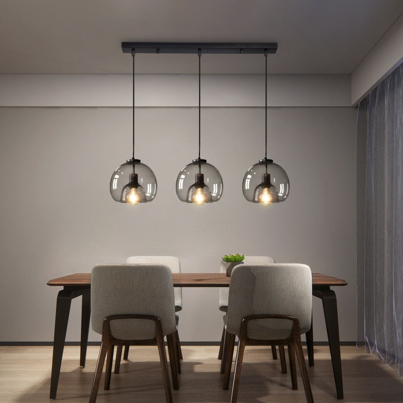 Dark Glass Pendant Light – Scandinavian design | OroDwell