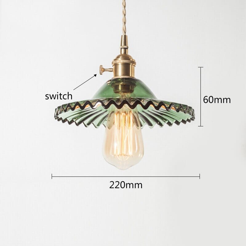 Vintage style pendant lighting fixture