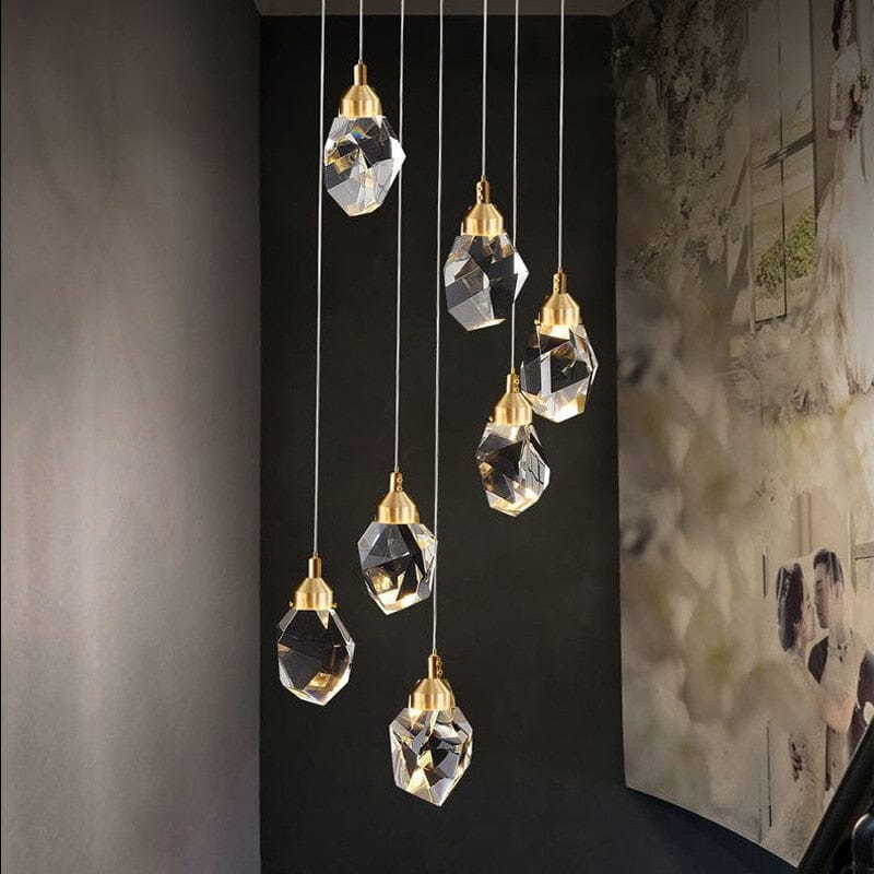 led crystal pendant lighting