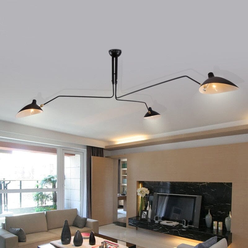 Black Gold Ceiling Light for Office Decor OpalDwell