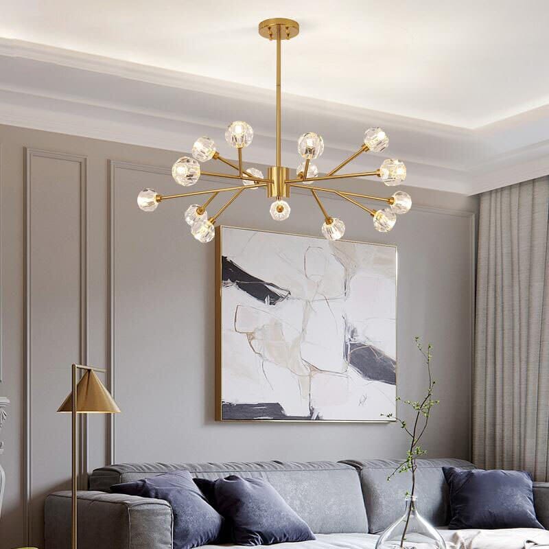 Seraphine Chandelier - Semi-Flush Mount Installation Detail