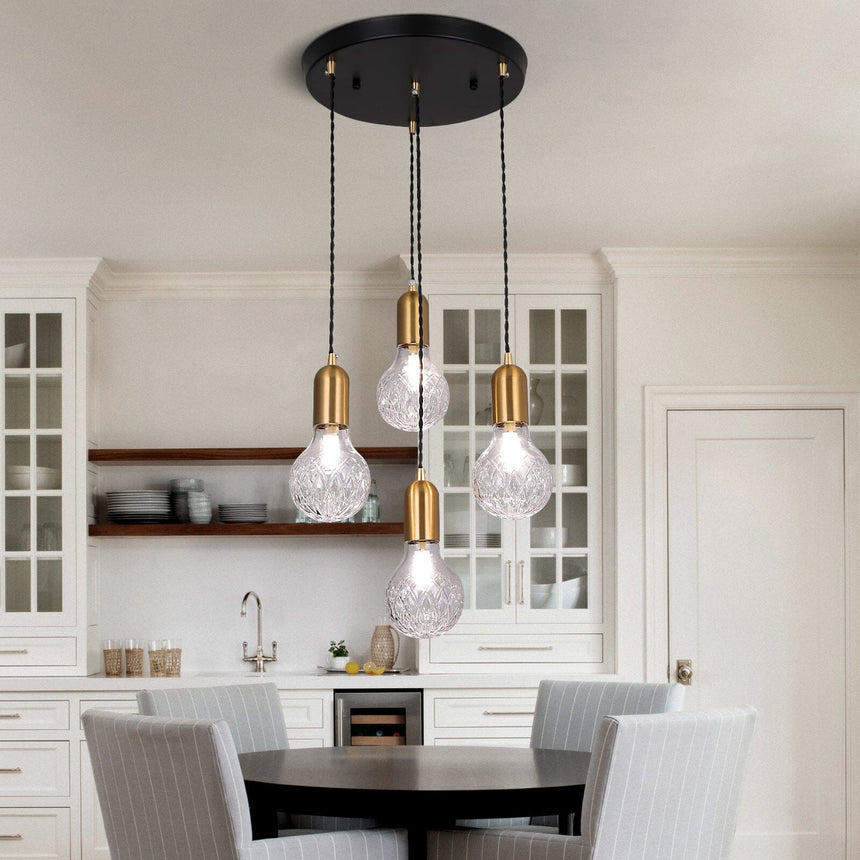 Bexley Crystal Drop Pendant Light for Dining Room