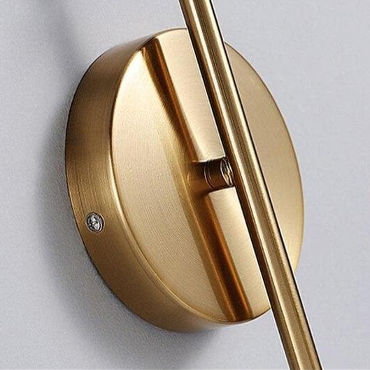 Bedroom accent light with glass globe