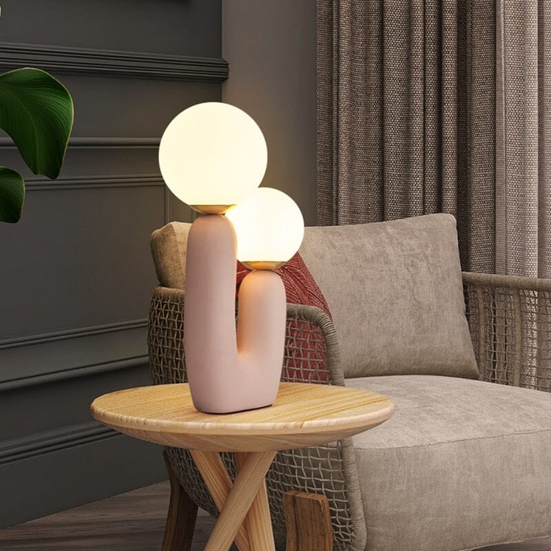 Glass Bedside Lamp for Living Room Decor