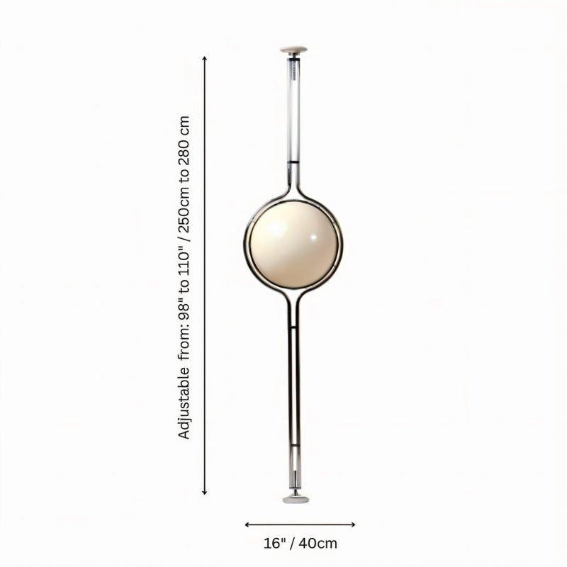 Metal Frame Floor Lamp with Twin Rods