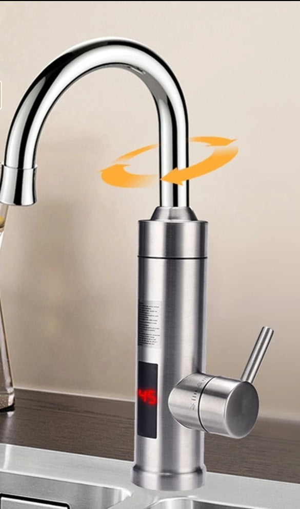 Electric Kitchen Faucet Stainless Steel Detail
