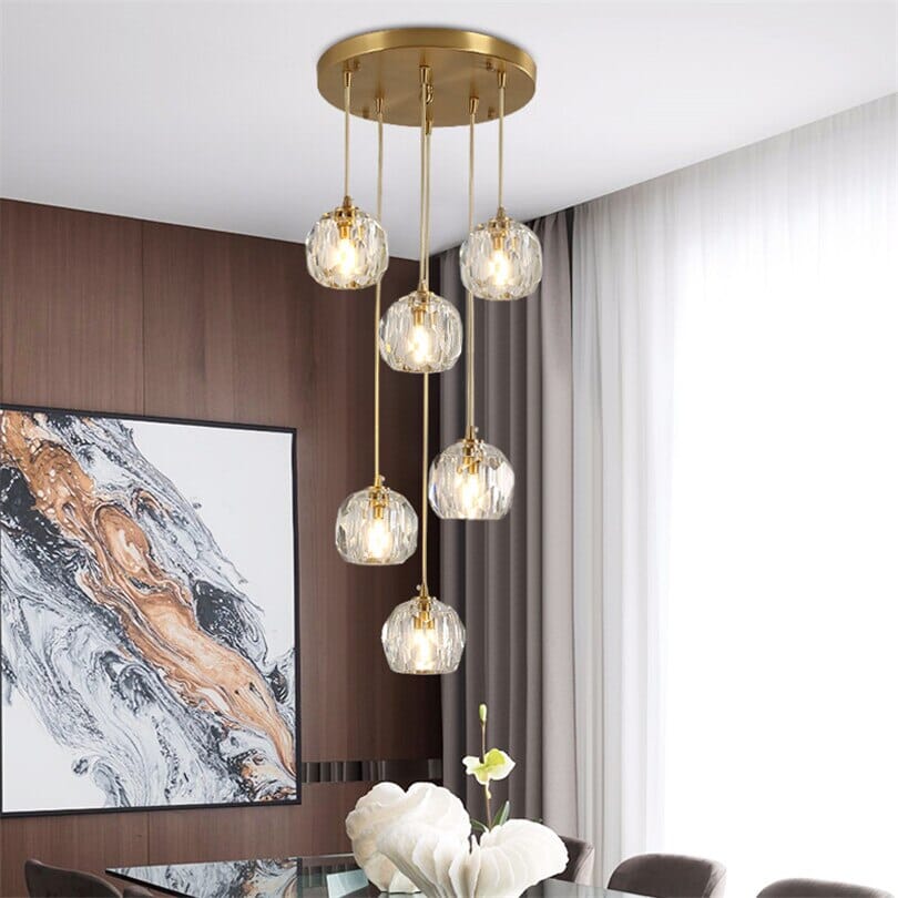 pendant light glow at dusk setting