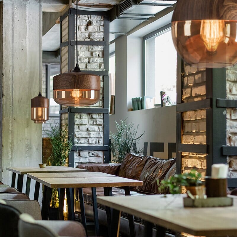 Pendant Light with Wood Finish for Dining Room | OroDwell