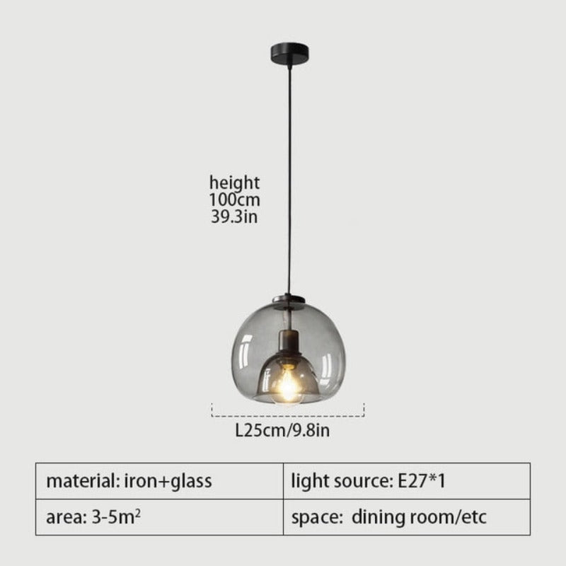 Glass Pendant Light – Scandinavian design for modern home decor | OroDwell