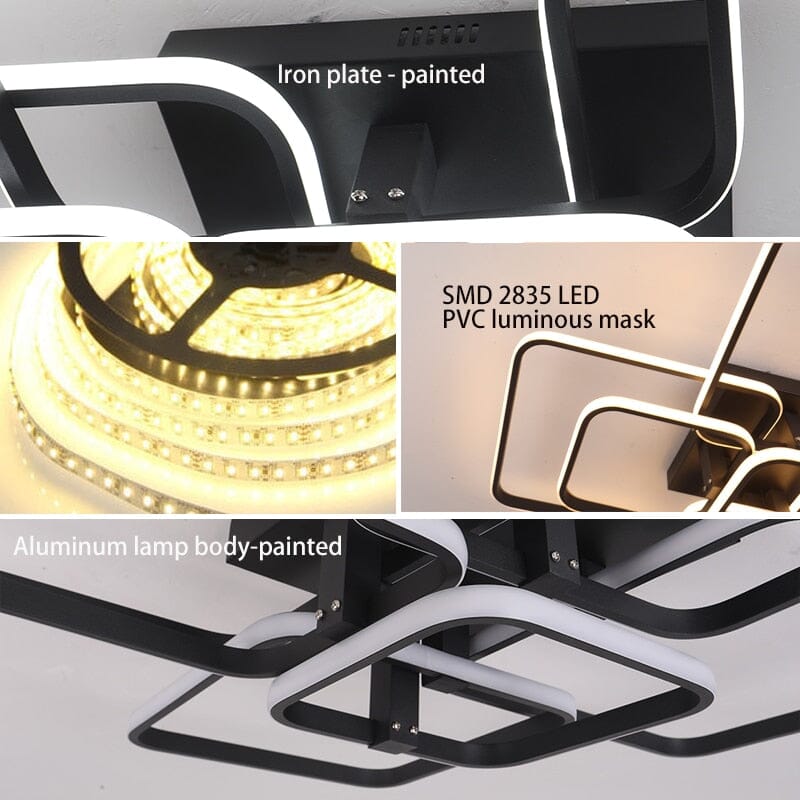 Verda Square Chandelier - Foyer Lighting Accent