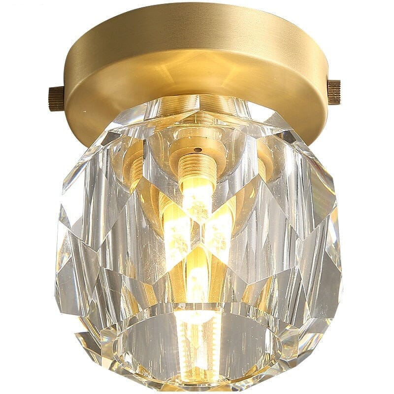 Copper Crystal Fixture for Living Spaces
