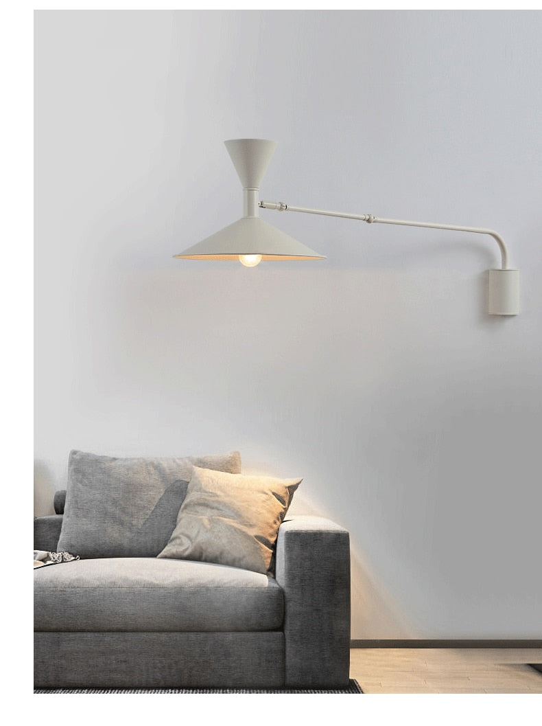 frosted glass shade wall lamp for living room accents