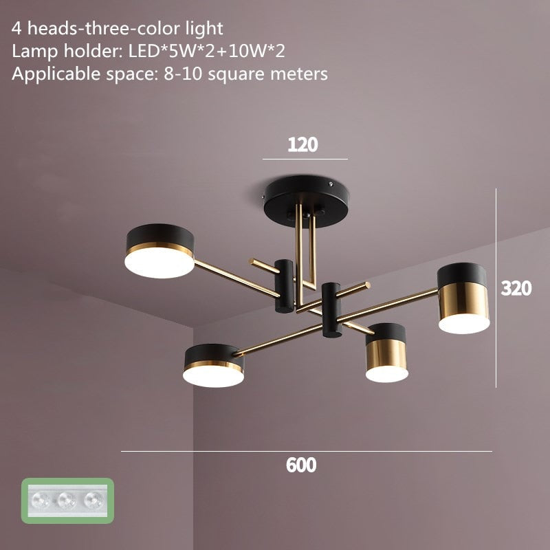 black chandelier for restaurant and office spaces