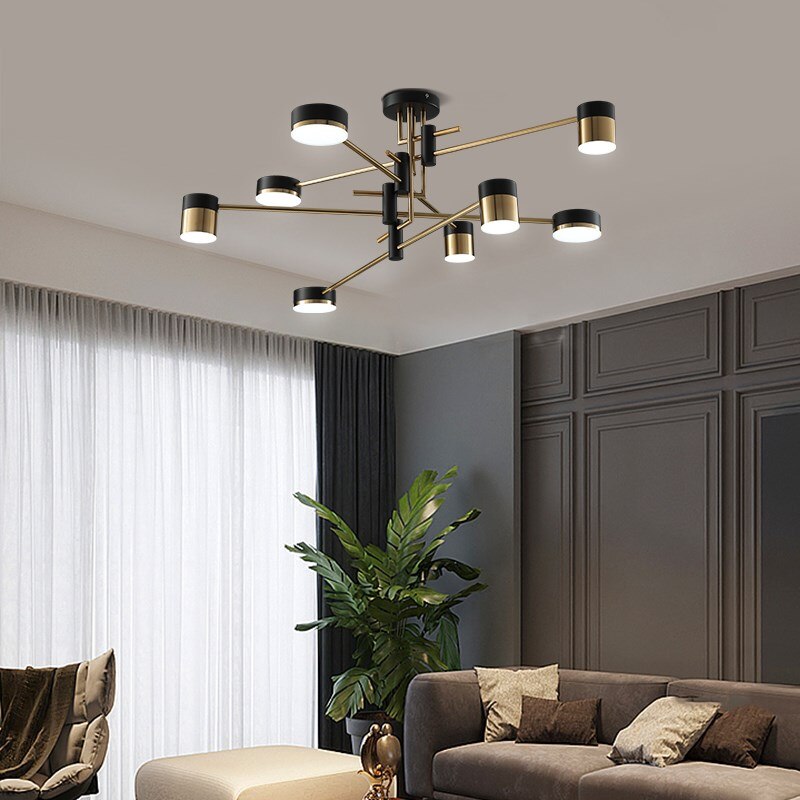 metal chandelier for living room lighting