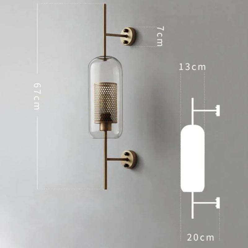 Glass Wall Sconce finish detail