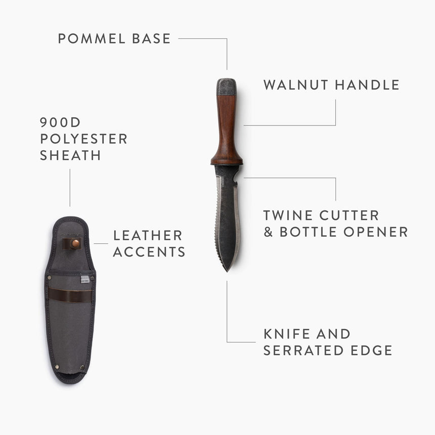TrailForge Pro Grip Outdoor Survival Knife multi-purpose cutting use - OpalDwell