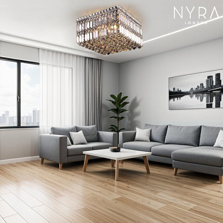 Jade Crystal Chandelier for Bedroom