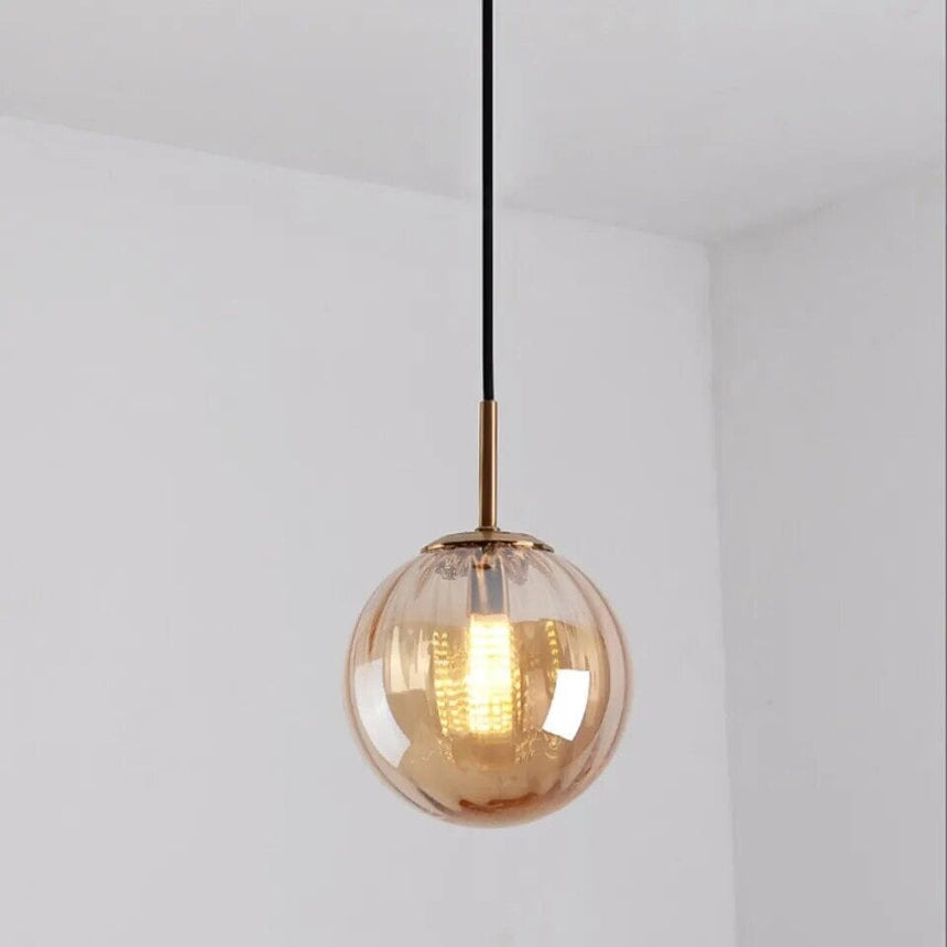 Bubble Glass Pendant Light Interior Styling Example | OroDwell