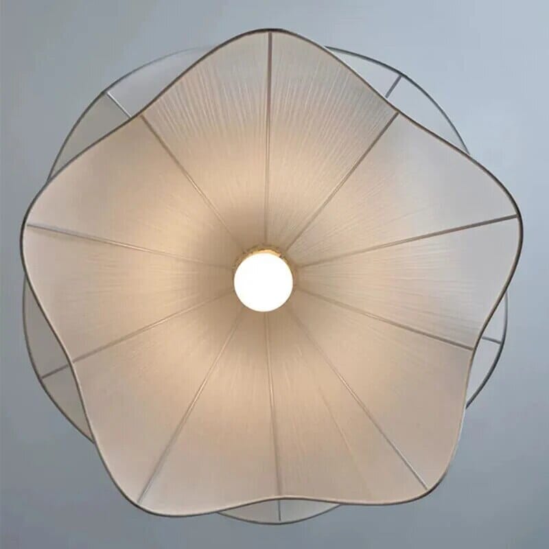 Fabric Petal Chandelier Durable Shade Design