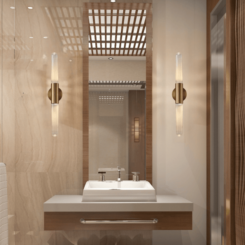 Glass Wall Lamp LED Warm Ambient Glow – Nova Collection