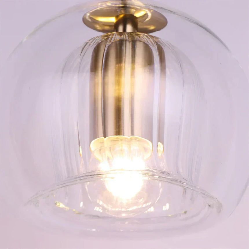 Sculptural Double-Orb Pendant Light Lighting Fixture Close-Up | OroDwell