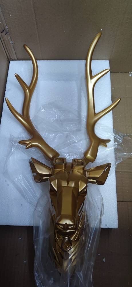 Silver wall lamp resin sculpture for home decor