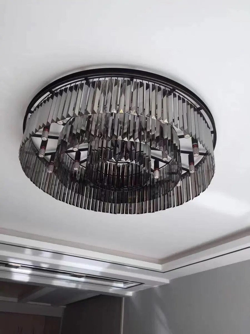 Tavian Grey Crystal Chandelier - Additional View 2