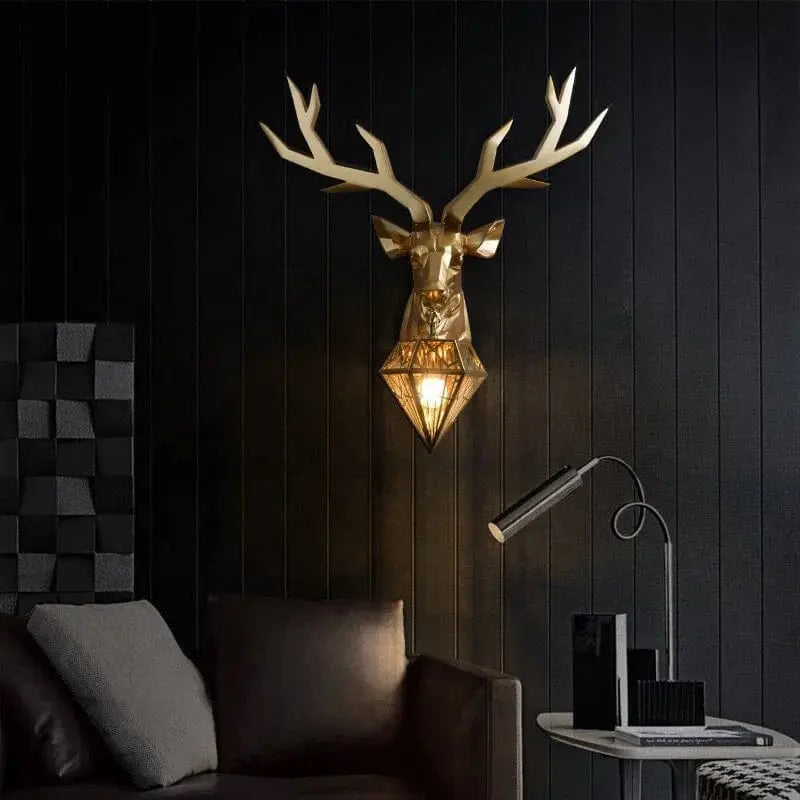 Decorative resin wall lamp for entryway lighting