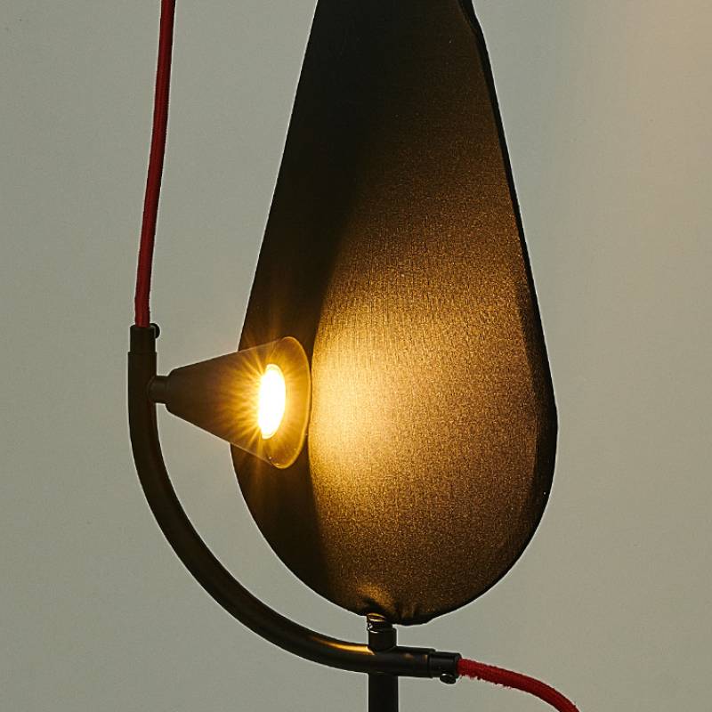 Contemporary black floor lamp for hallway
