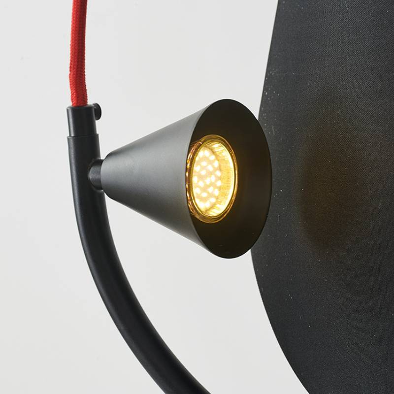 Sculptural standing lamp for living room corner