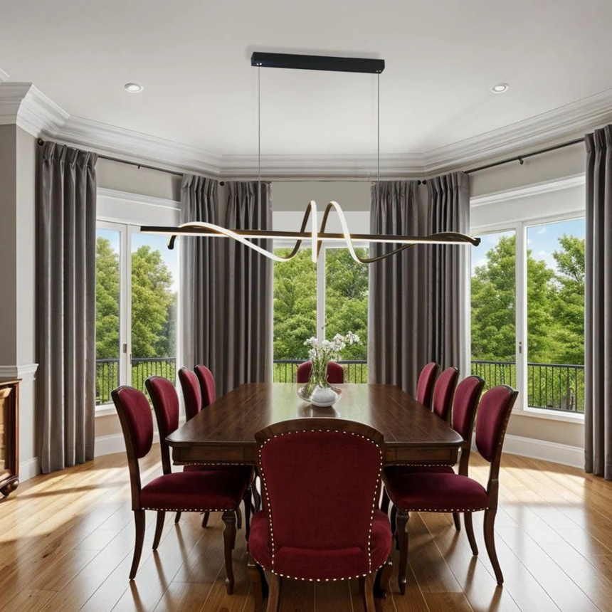 sculptural iron chandelier for foyer decor