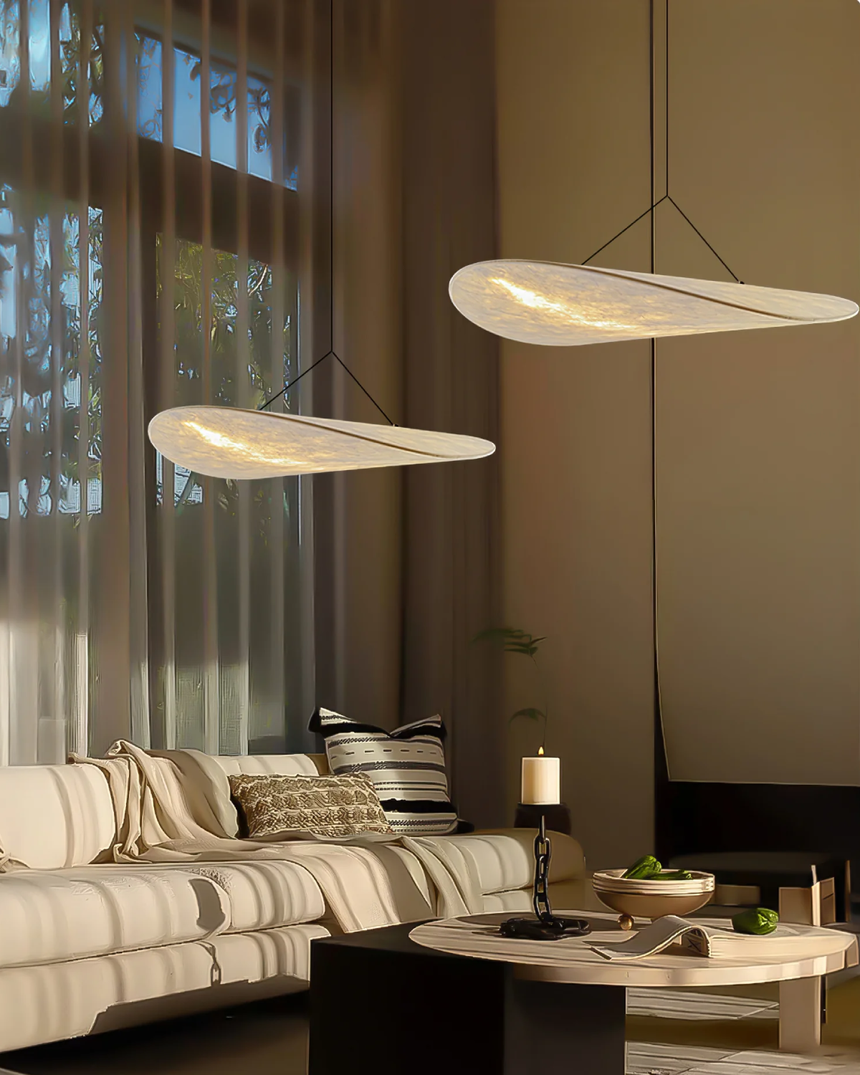 Sculptural Ribbon Pendant Light Ceiling Fixture