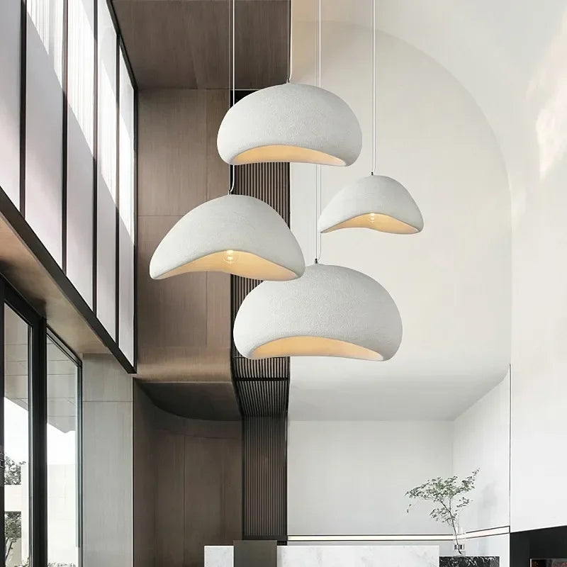 Polystyrene designer lamp for dining room