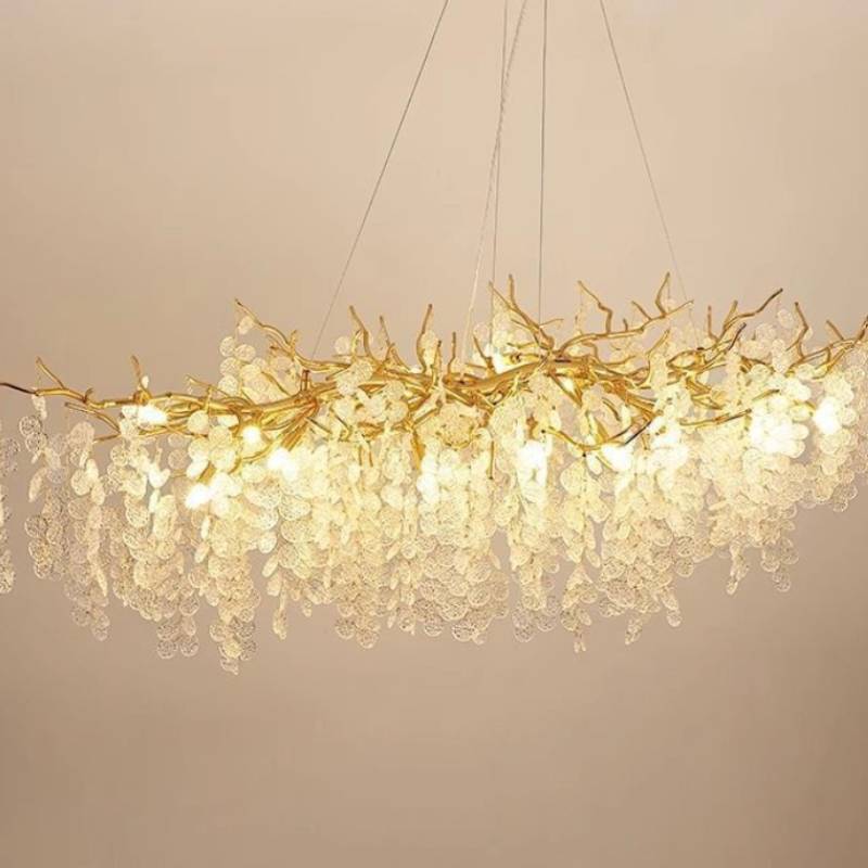 Crystal Chandelier Fixture Detail