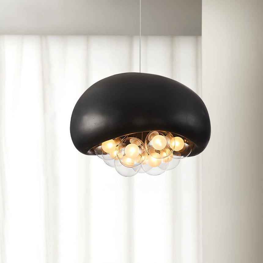 Glass Pendant Light With Modern Bubble Design - OroDwell