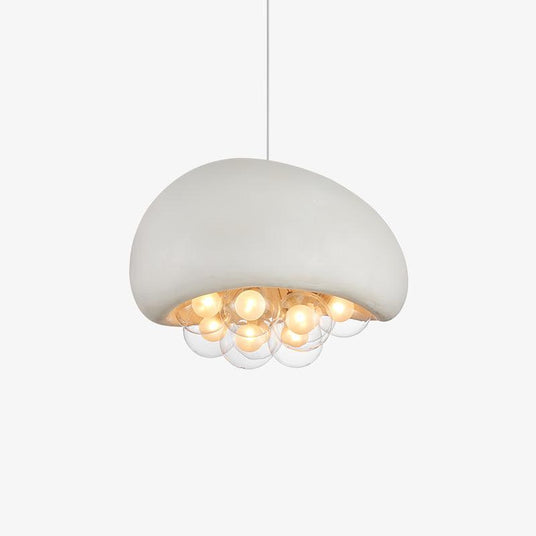 Glass Pendant Light Sphere Silhouette Detail View - OroDwell