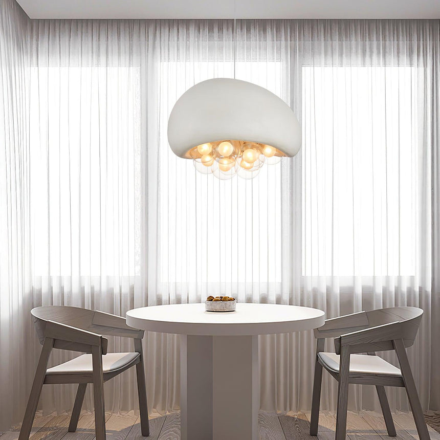 LuminaBubbles Modern Glass Pendant Light – Hero View - OroDwell