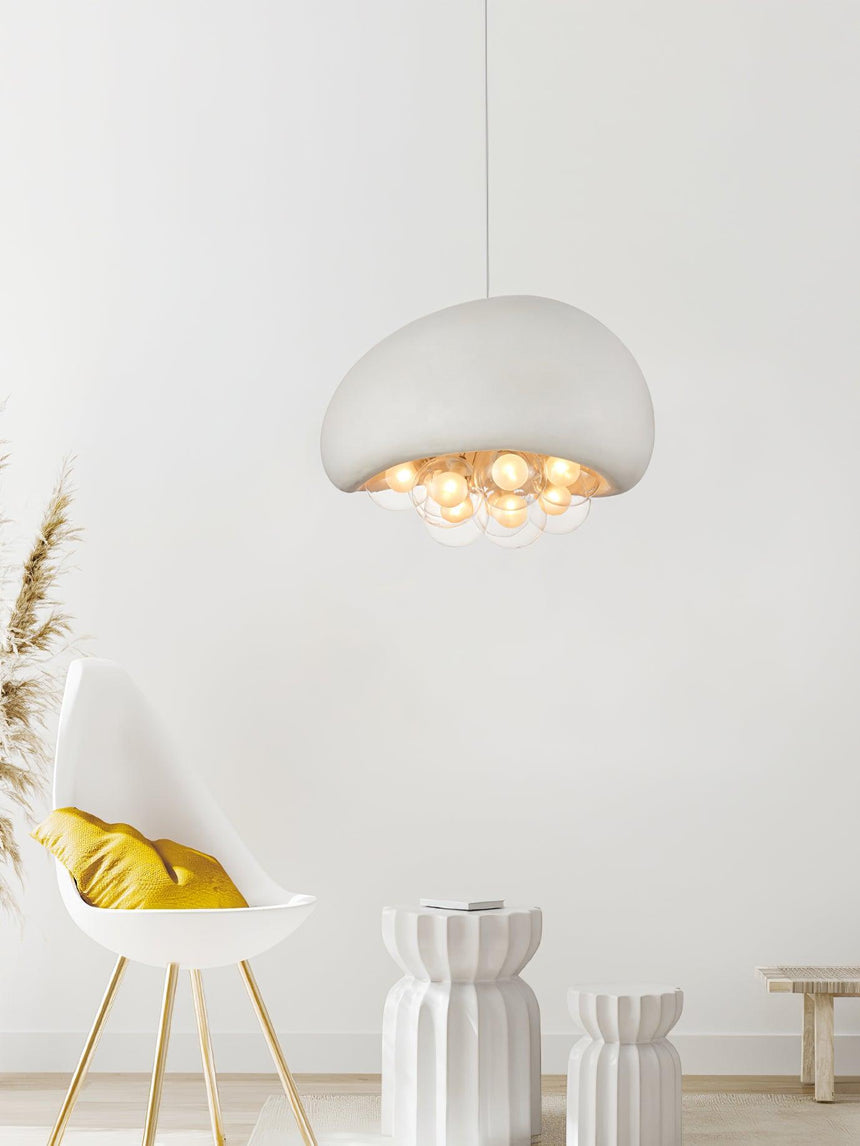 Glass Pendant Light With Modern Bubble Design - OroDwell