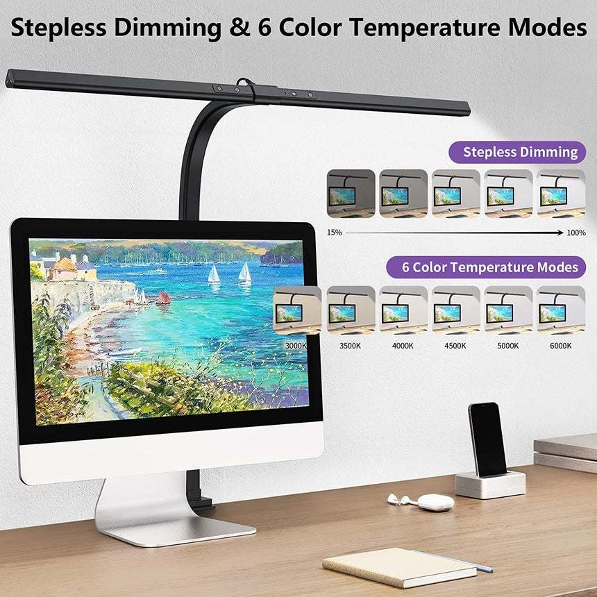 AeroClip LED Desk Lamp for Home Office