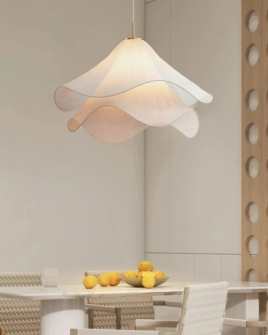 Kirra Petal Layer Pendant Light metal frame construction - OpalDwell