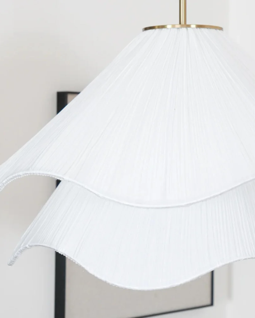 Kirra Petal Layer Pendant Light for dining area accent - OpalDwell